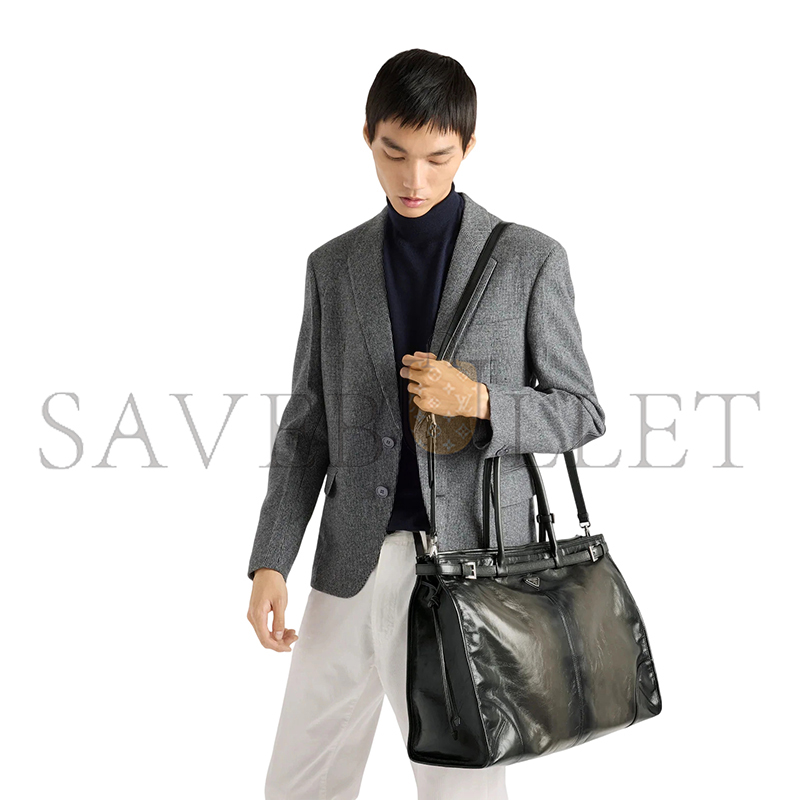 PRADA BONNIE LEATHER TOTE BAG 2VG128 (50*36*17cm)